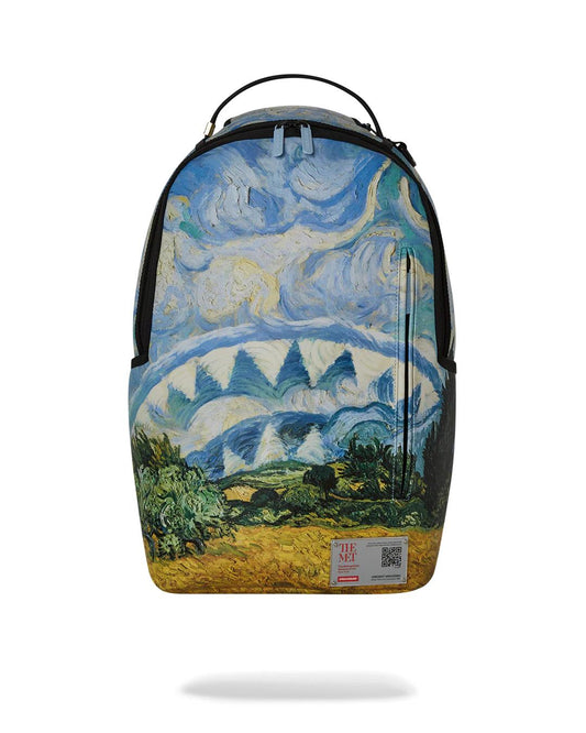 THE MET VAN GOGH WHEAT FIELD WITH CYPRESSES BACKPACK